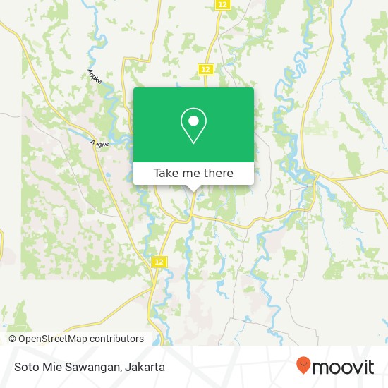 Soto Mie Sawangan map