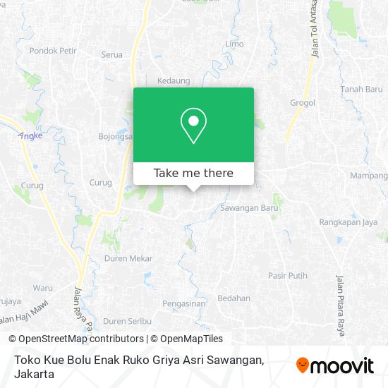 Toko Kue Bolu Enak Ruko Griya Asri Sawangan map