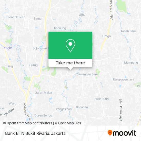 Bank BTN Bukit Rivaria map