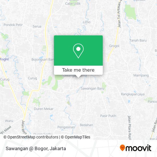 Sawangan @ Bogor map