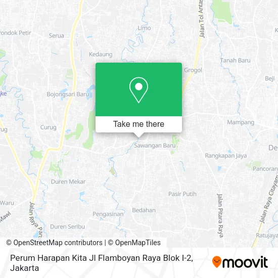 Perum Harapan Kita Jl Flamboyan Raya Blok I-2 map
