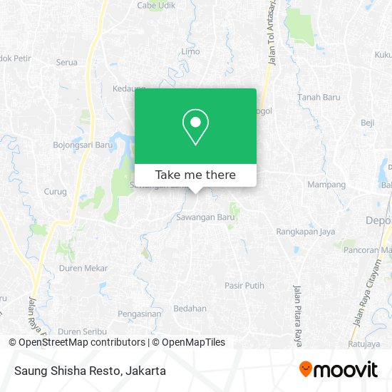 Saung Shisha Resto map