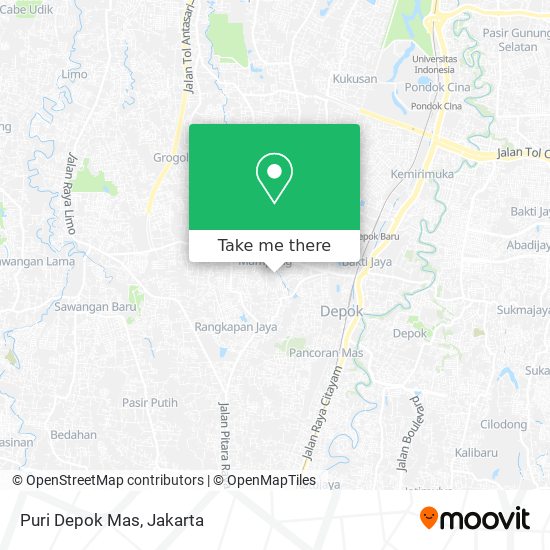 Puri Depok Mas map