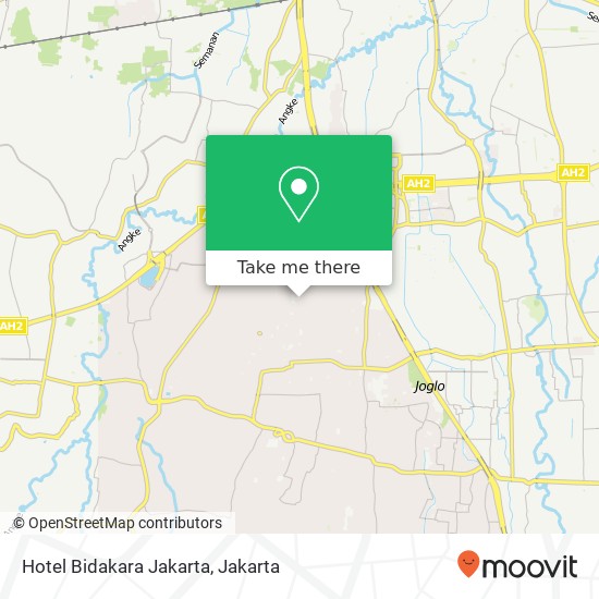 Hotel Bidakara Jakarta map