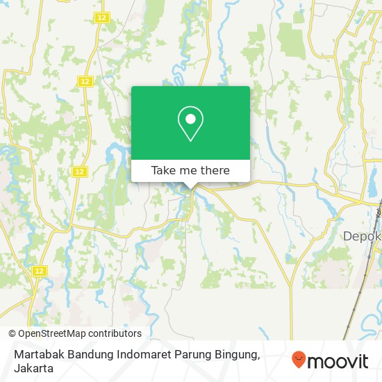Martabak Bandung Indomaret Parung Bingung map