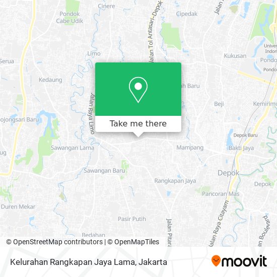 Kelurahan Rangkapan Jaya Lama map