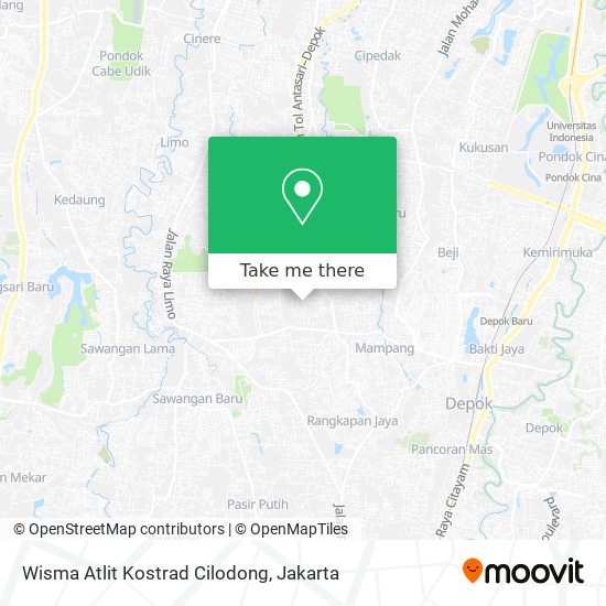 Wisma Atlit Kostrad Cilodong map