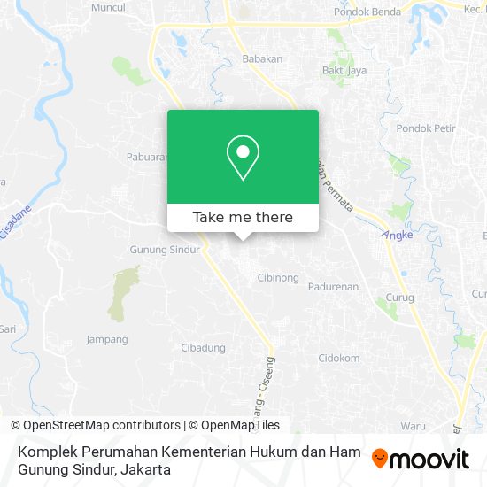 Komplek Perumahan Kementerian Hukum dan Ham Gunung Sindur map