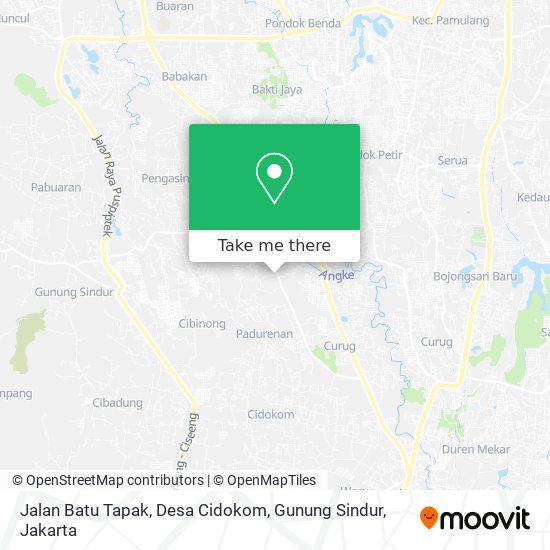 Jalan Batu Tapak, Desa Cidokom, Gunung Sindur map