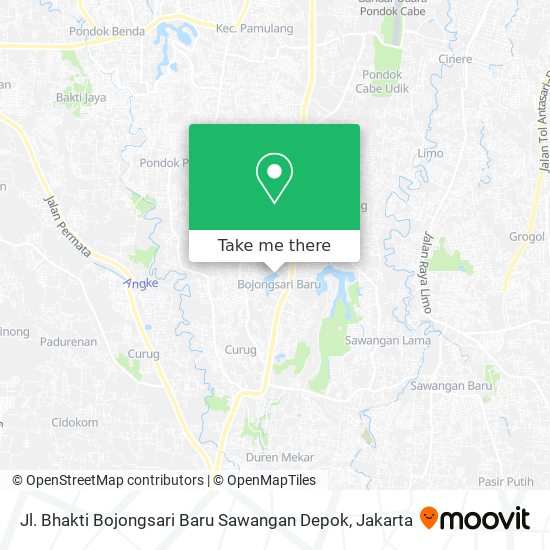 Jl. Bhakti Bojongsari Baru Sawangan Depok map