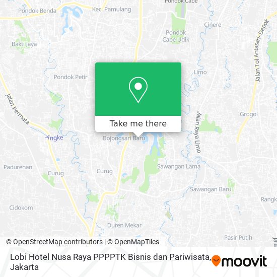 Lobi Hotel Nusa Raya PPPPTK Bisnis dan Pariwisata map