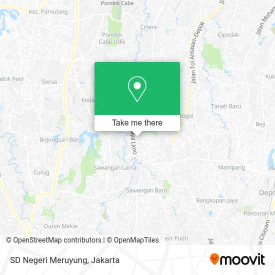 SD Negeri Meruyung map