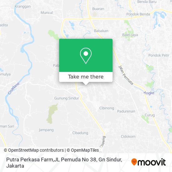 Putra Perkasa Farm,JL Pemuda No 38, Gn Sindur map