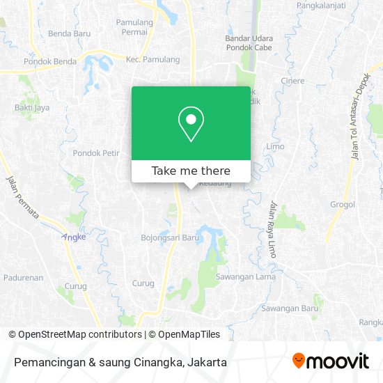 Pemancingan & saung Cinangka map