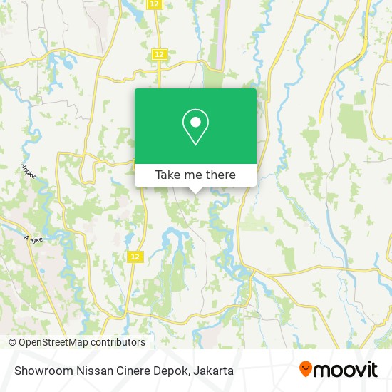 Showroom Nissan Cinere Depok map