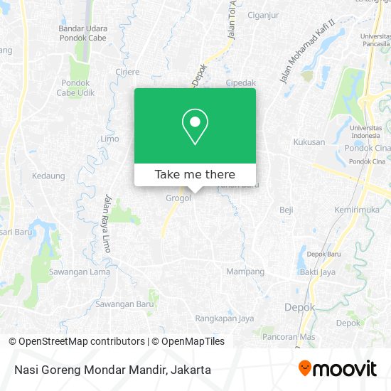 Nasi Goreng Mondar Mandir map