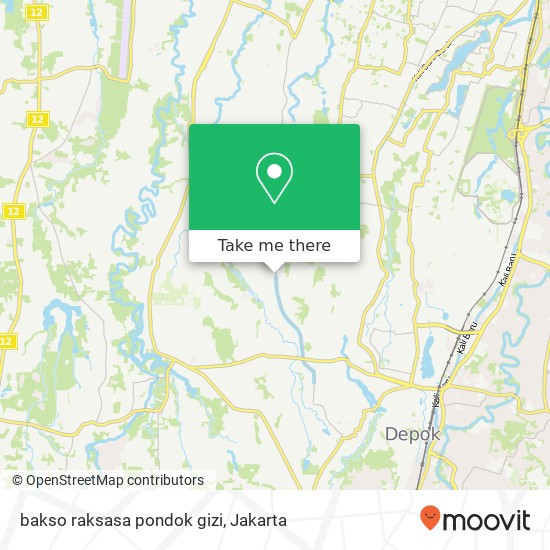 bakso raksasa pondok gizi map