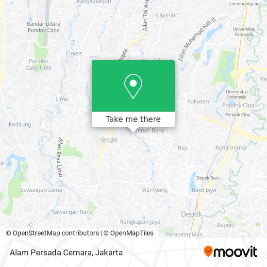 Alam Persada Cemara map