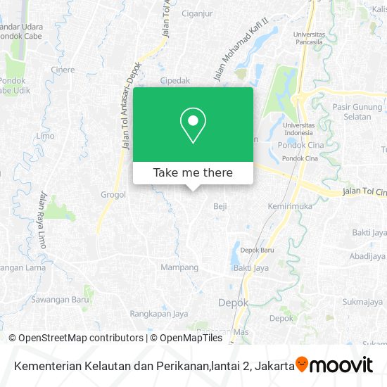 Kementerian Kelautan dan Perikanan,lantai 2 map