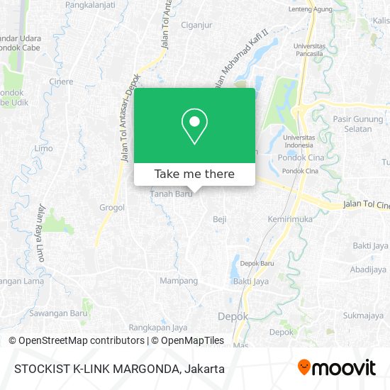 STOCKIST K-LINK MARGONDA map