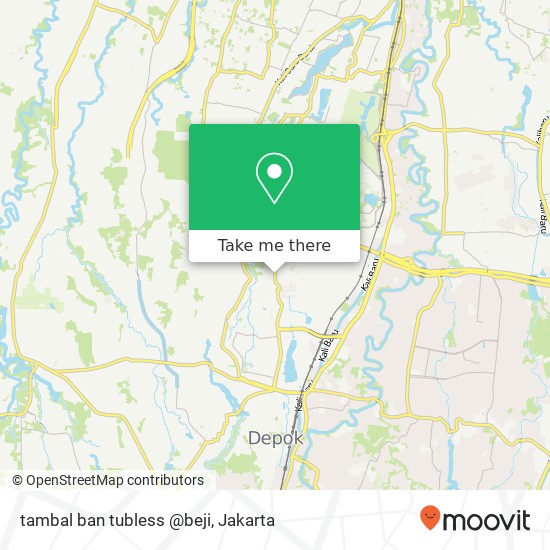 tambal ban tubless @beji map