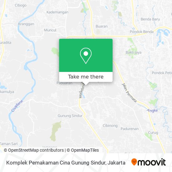 Komplek Pemakaman Cina Gunung Sindur map