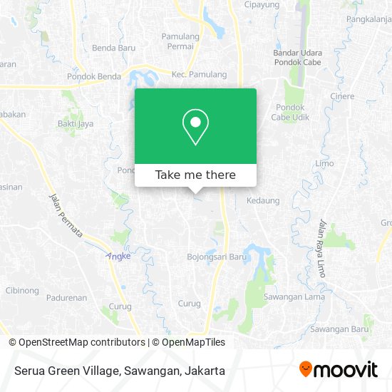Serua Green Village, Sawangan map