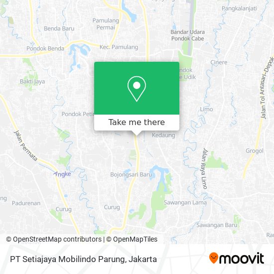 PT Setiajaya Mobilindo Parung map