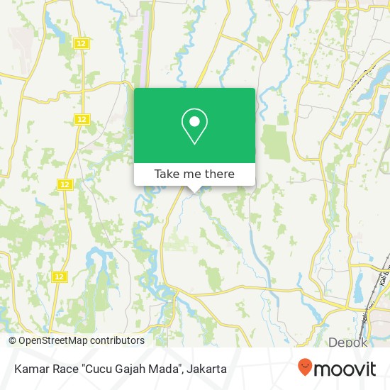 Kamar Race "Cucu Gajah Mada" map