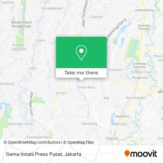 Gema Insani Press Pusat map