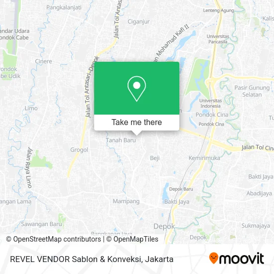 REVEL VENDOR Sablon & Konveksi map