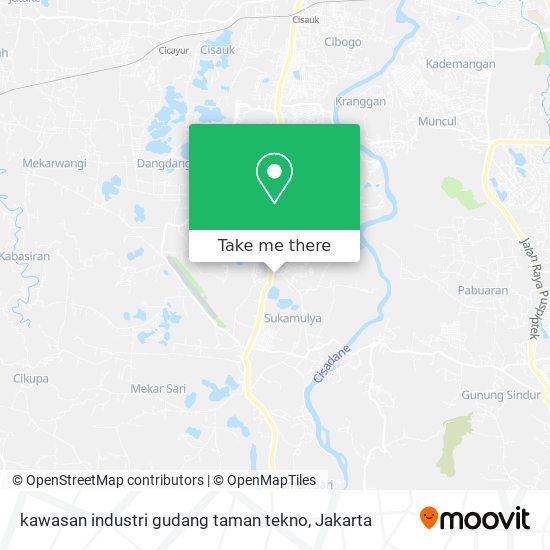 kawasan industri gudang taman tekno map