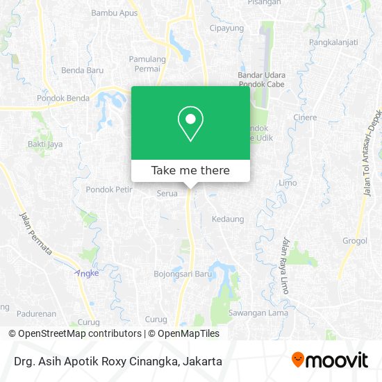 Drg. Asih Apotik Roxy Cinangka map