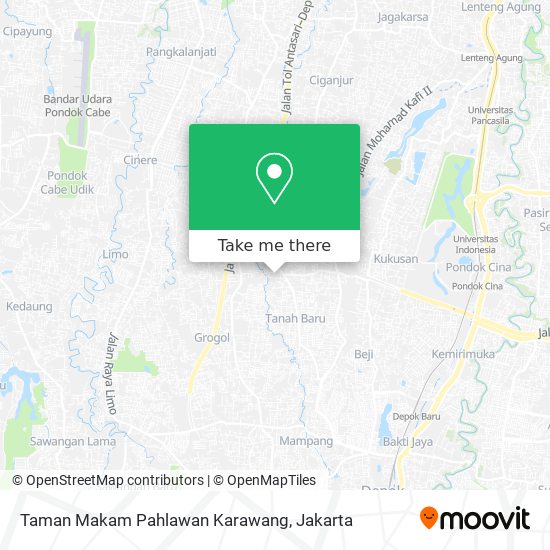Taman Makam Pahlawan Karawang map