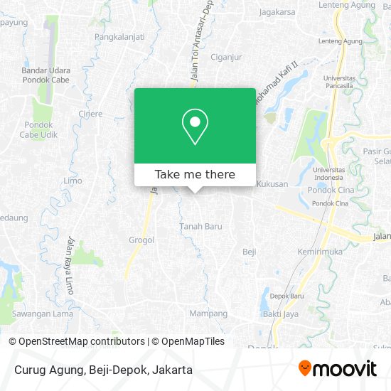 Curug Agung, Beji-Depok map