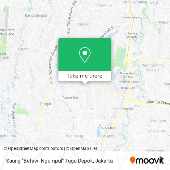 Saung "Betawi Ngumpul"-Tugu Depok map