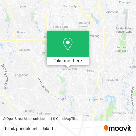 Klinik pondok petir map