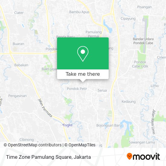 Time Zone Pamulang Square map