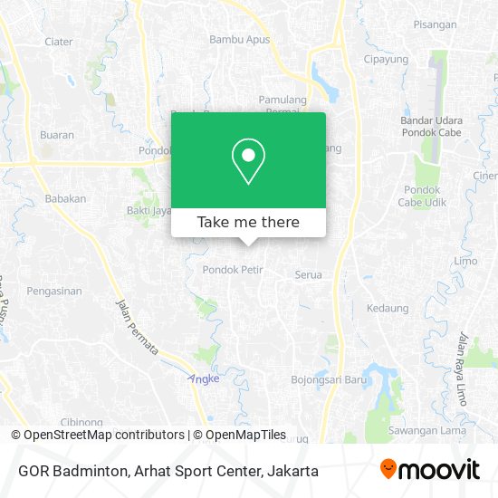 GOR Badminton, Arhat Sport Center map