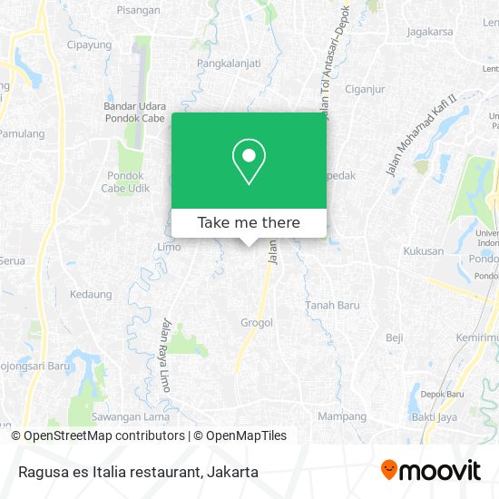Ragusa es Italia restaurant map