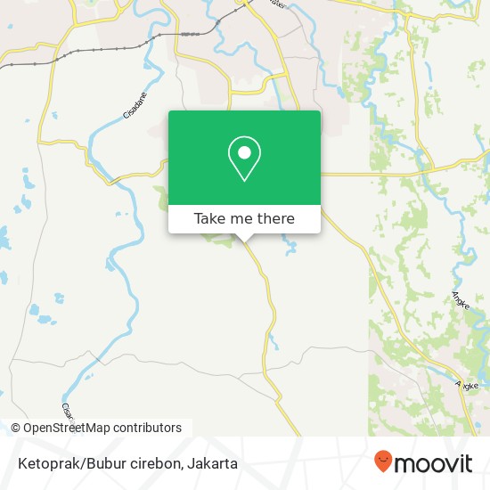 Ketoprak/Bubur cirebon map