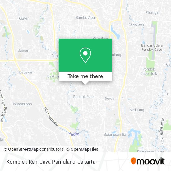 Komplek Reni Jaya Pamulang map