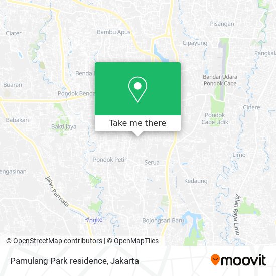 Pamulang Park residence map