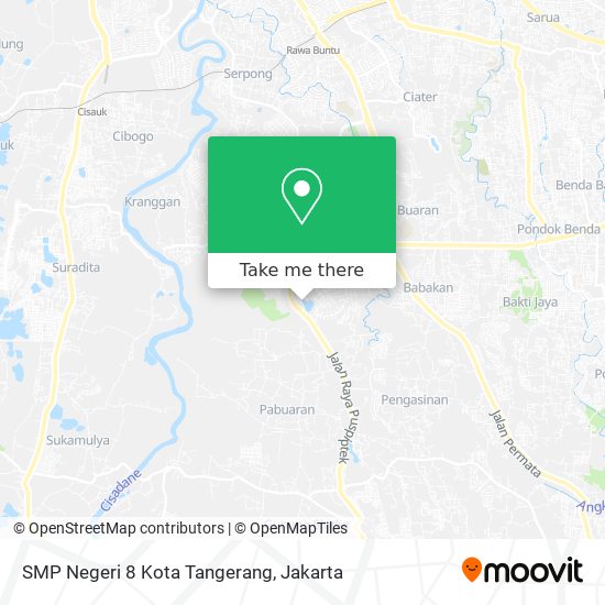 SMP Negeri 8 Kota Tangerang map