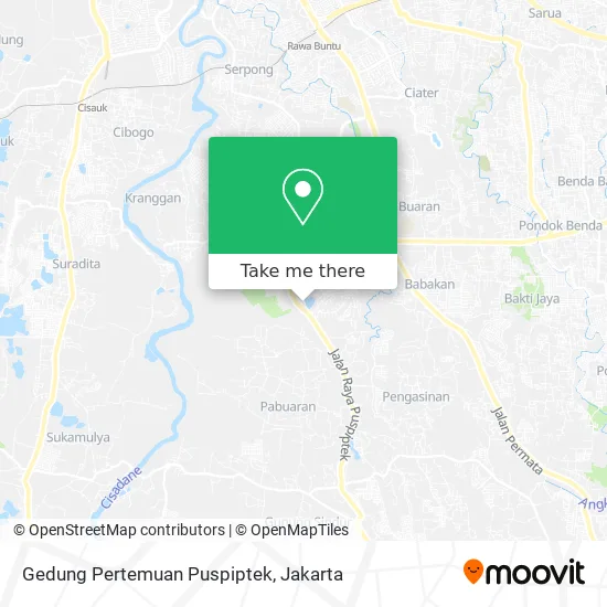 Gedung Pertemuan Puspiptek map