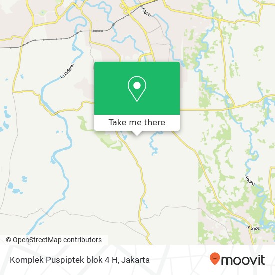 Komplek Puspiptek blok 4 H map