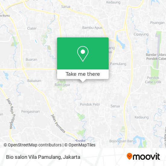 Bio salon Vila Pamulang map