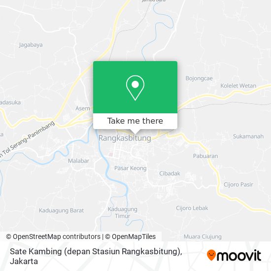 Sate Kambing (depan Stasiun Rangkasbitung) map