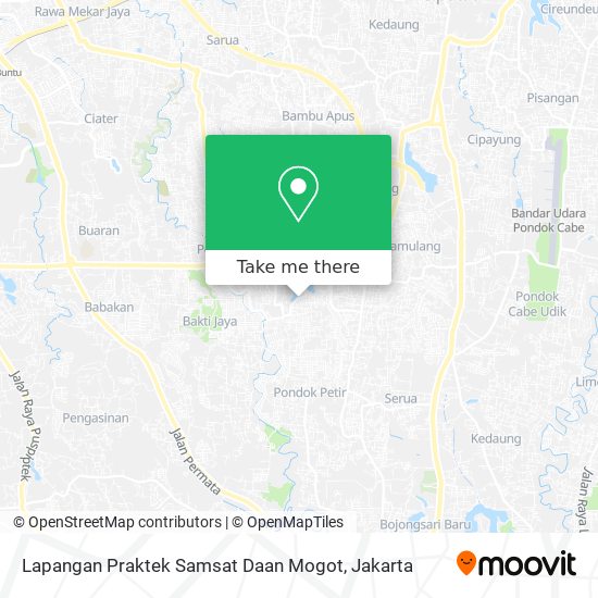 Lapangan Praktek Samsat Daan Mogot map