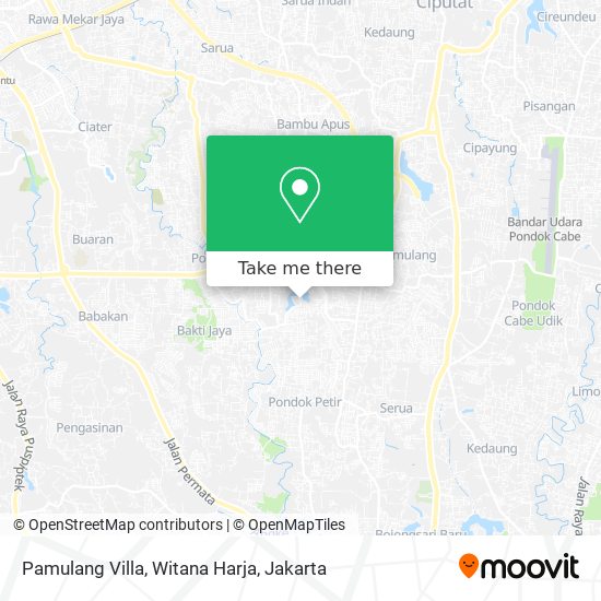 Pamulang Villa, Witana Harja map
